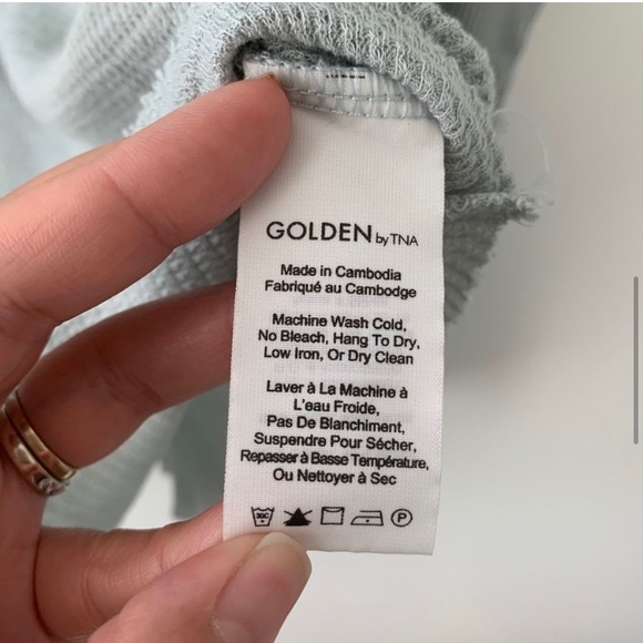 Aritzia TNA Golden Alder Thermal Long Sleeve Mint - Picture 3 of 8
